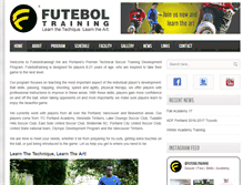 Tablet Screenshot of futeboltraining.com